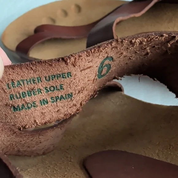 Yokono Brown Leather Strapy Made In Spain Sandals Women's Size 6 - Picture 5 of 7